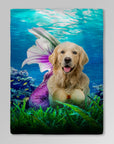 'The Mermaid' Personalized Pet Blanket