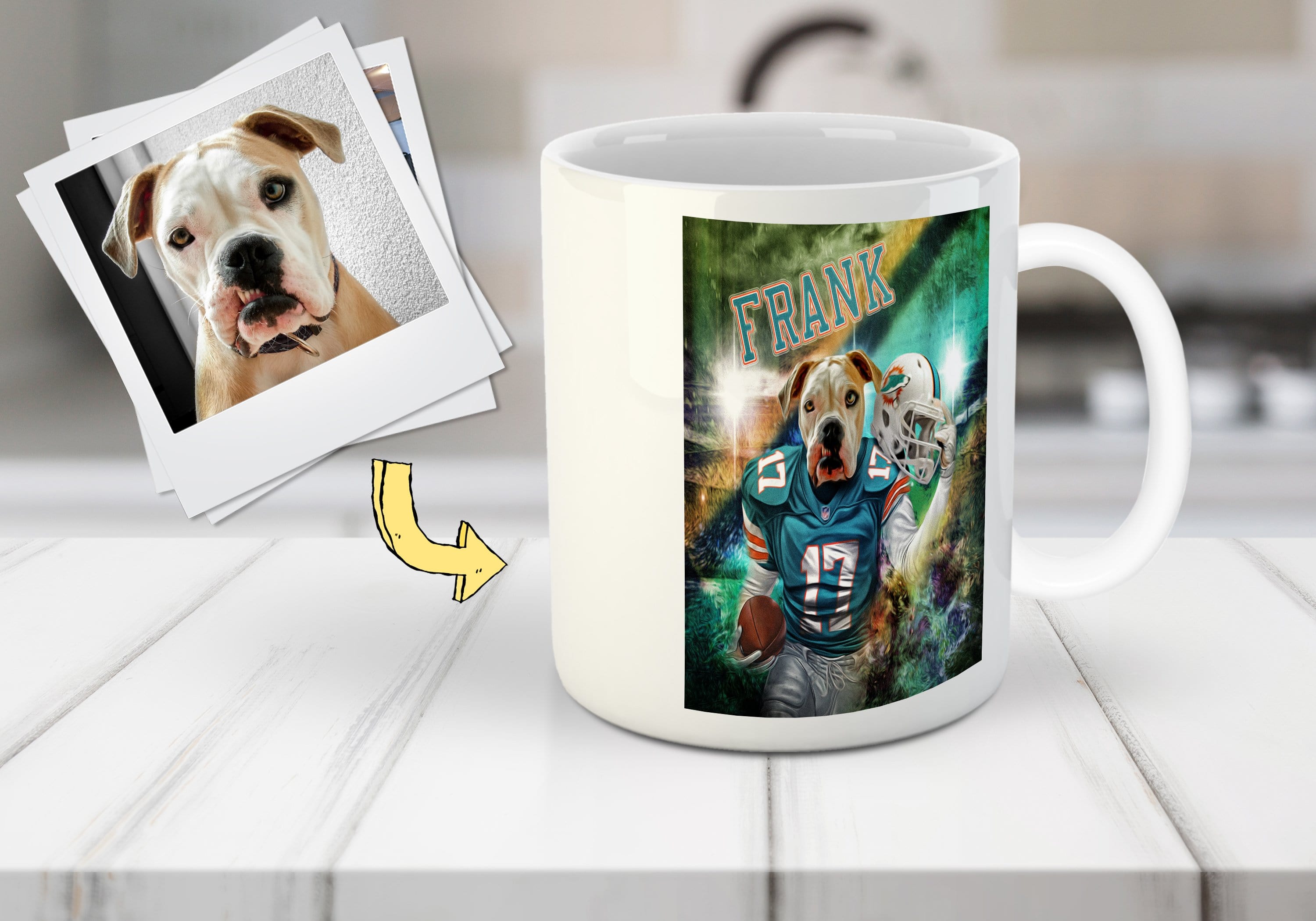 &#39;Miami Doggos&#39; Custom Pet Mug