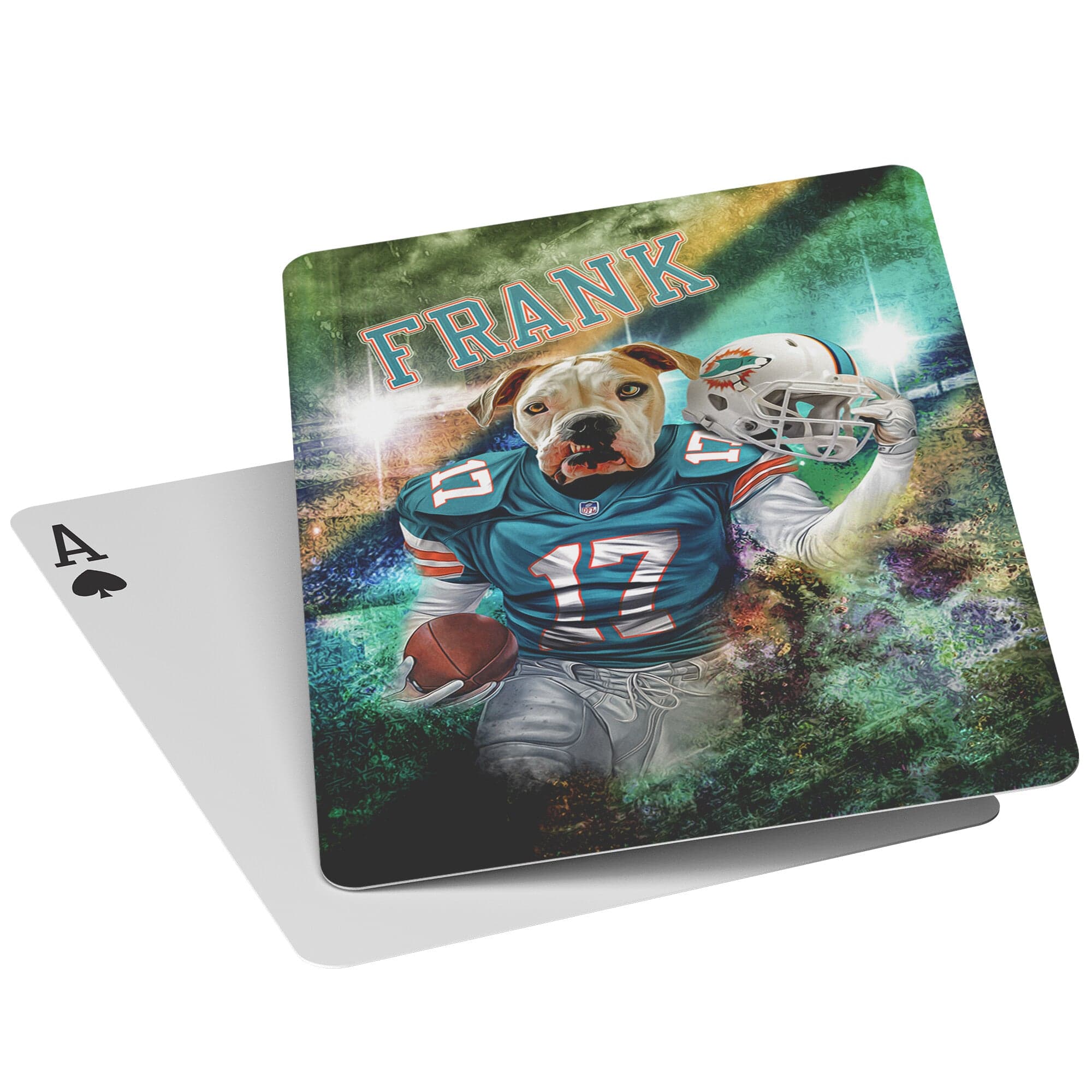&#39;Miami Doggos&#39; Personalized Pet Playing Cards