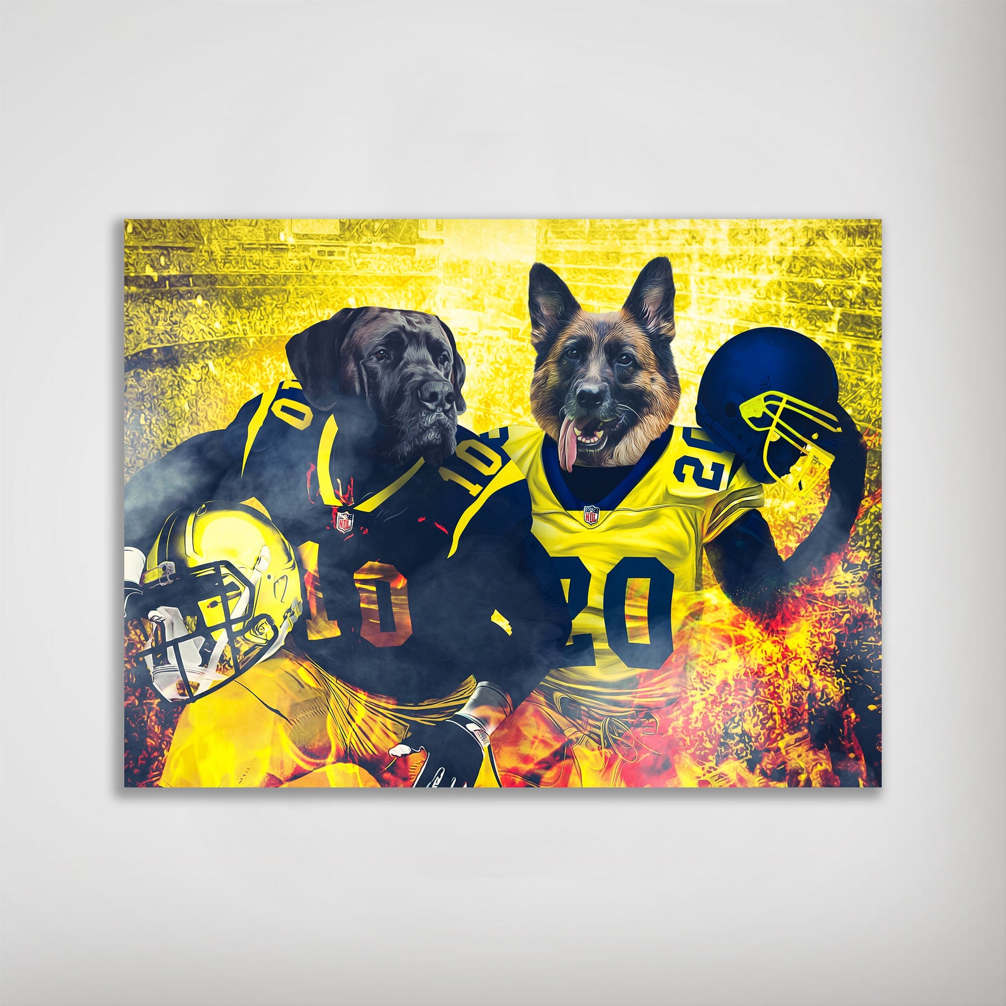 &#39;Michigan Doggos&#39; Personalized 2 Pet Poster