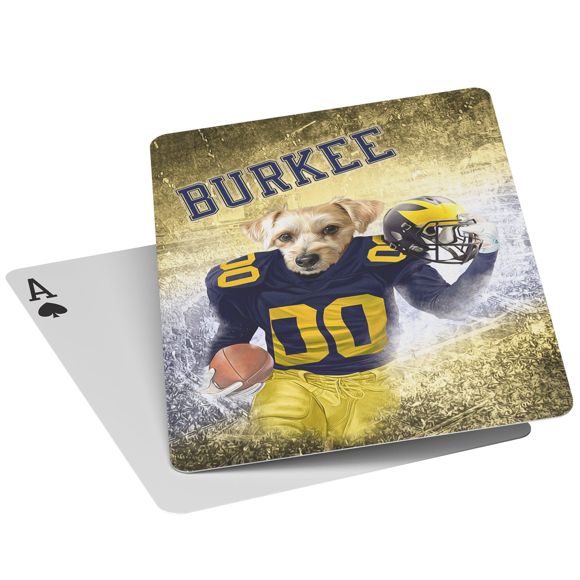 &#39;Michigan Doggos&#39; Personalized Pet Playing Cards
