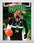 Póster Mascota personalizada 'Milwaukee Pugs'