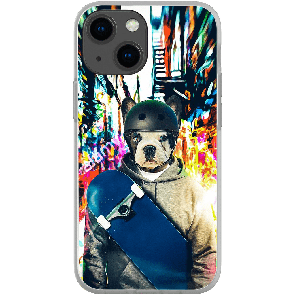 &#39;The Skateboarder&#39; Personalized Phone Case