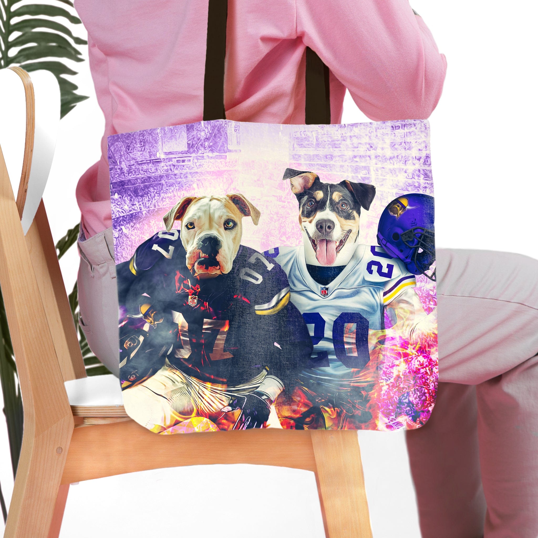&#39;Minnesota Doggos&#39; Personalized 2 Pet Tote Bag