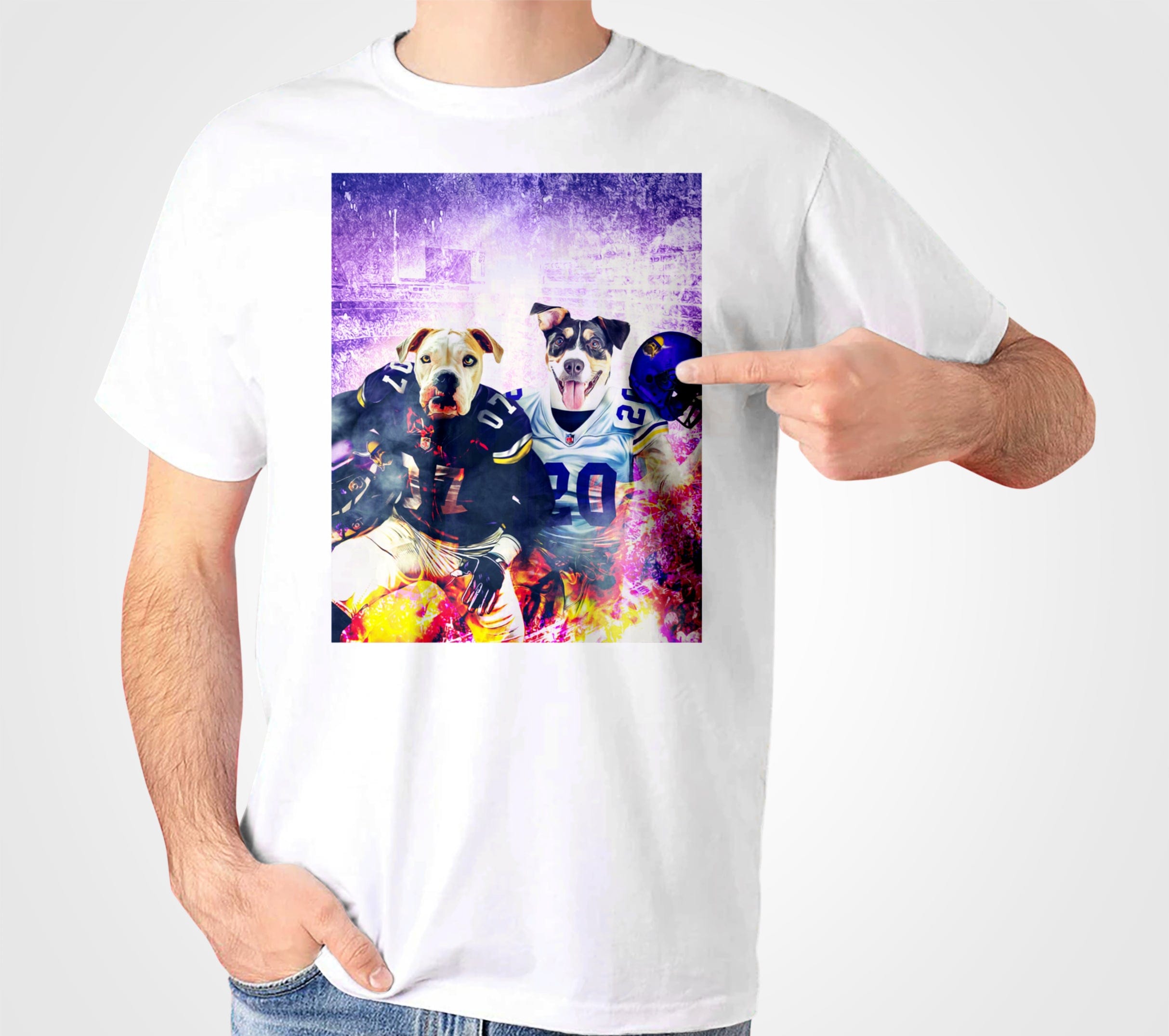 &#39;Minnesota Doggos&#39; Personalized 2 Pet T-Shirt