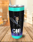 Dogs in Black Personalized 2 Pet Tumbler