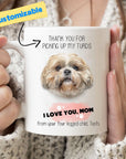 Taza para mascotas del día de la madre 'Gracias por recoger mis excrementos'