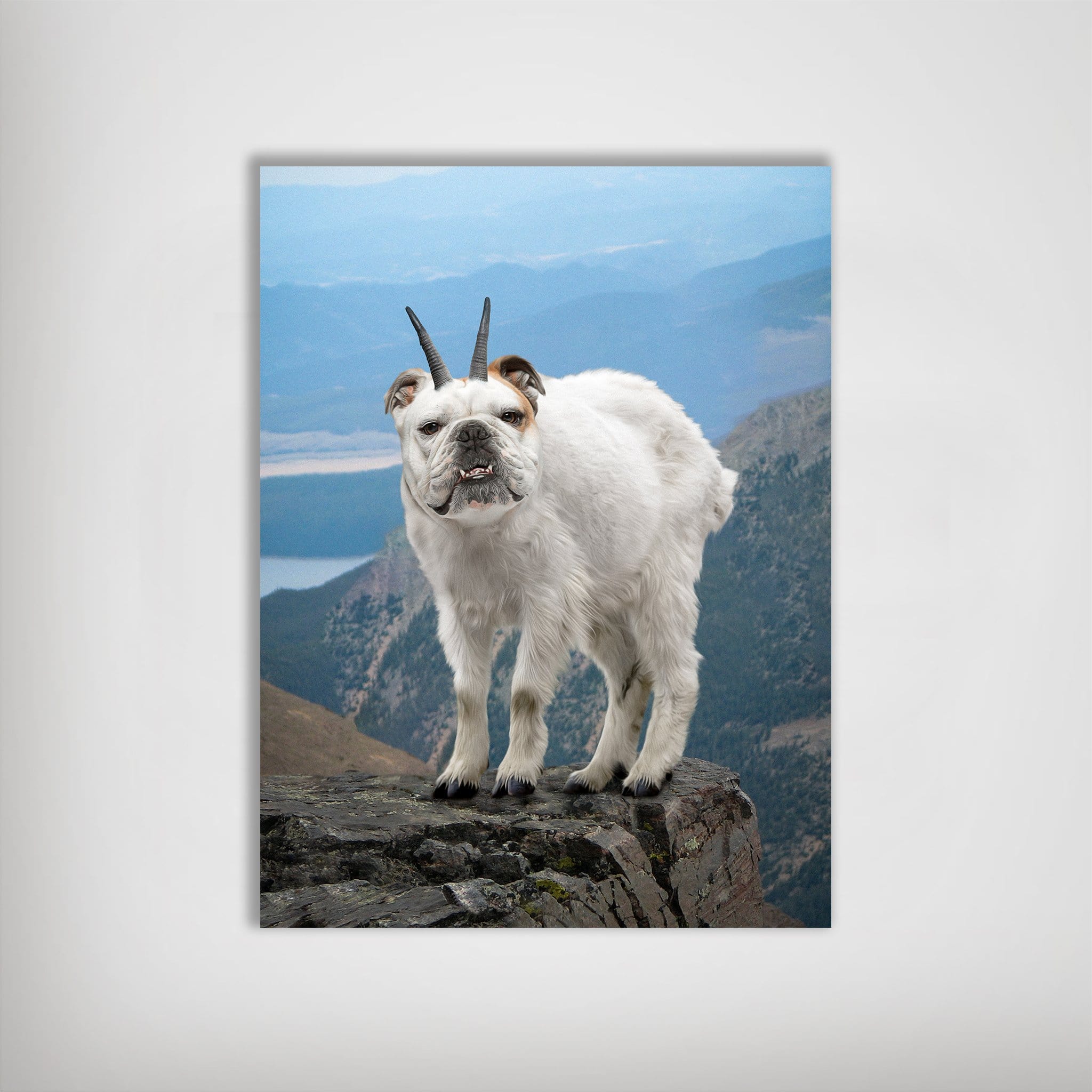 'The Mountain Doggoat' Personalized Pet Poster