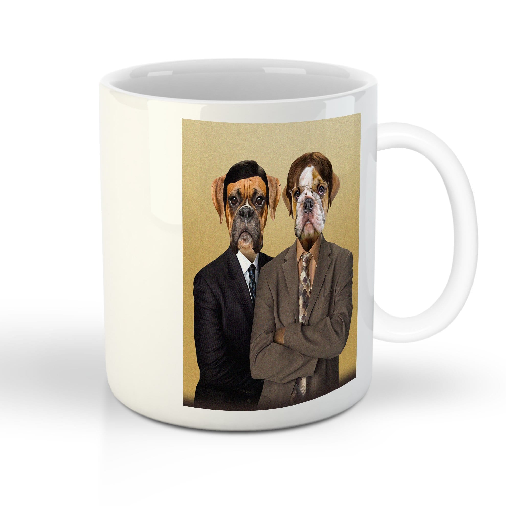 &#39;The Woofice&#39; Personalized 2 Pet Mug