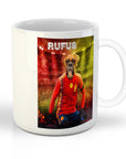 'Spain Doggos Soccer' Personalized Pet Mug