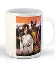 'Princess Leidown & Jedi-Doggo' Personalized 2 Pet Mug