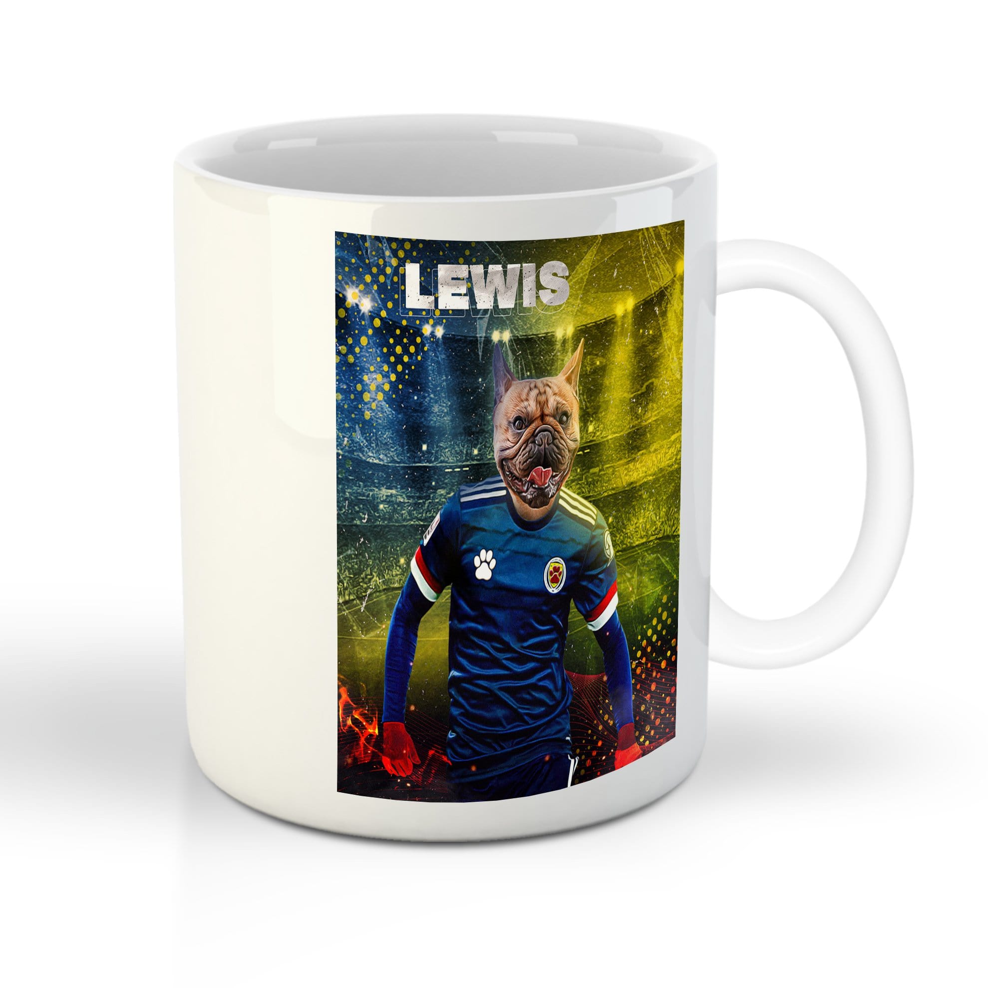 &#39;Scotland Doggos Soccer&#39; Personalized Pet Mug