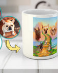 'The Rainbow Bride 3 Pet' Personalized 3 Pet Mug