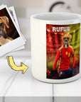 Taza Personalizada para Mascotas 'Spain Doggos Soccer'