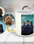 Taza Personalizada con 3 Mascotas 'Los Oficiales de Policía'