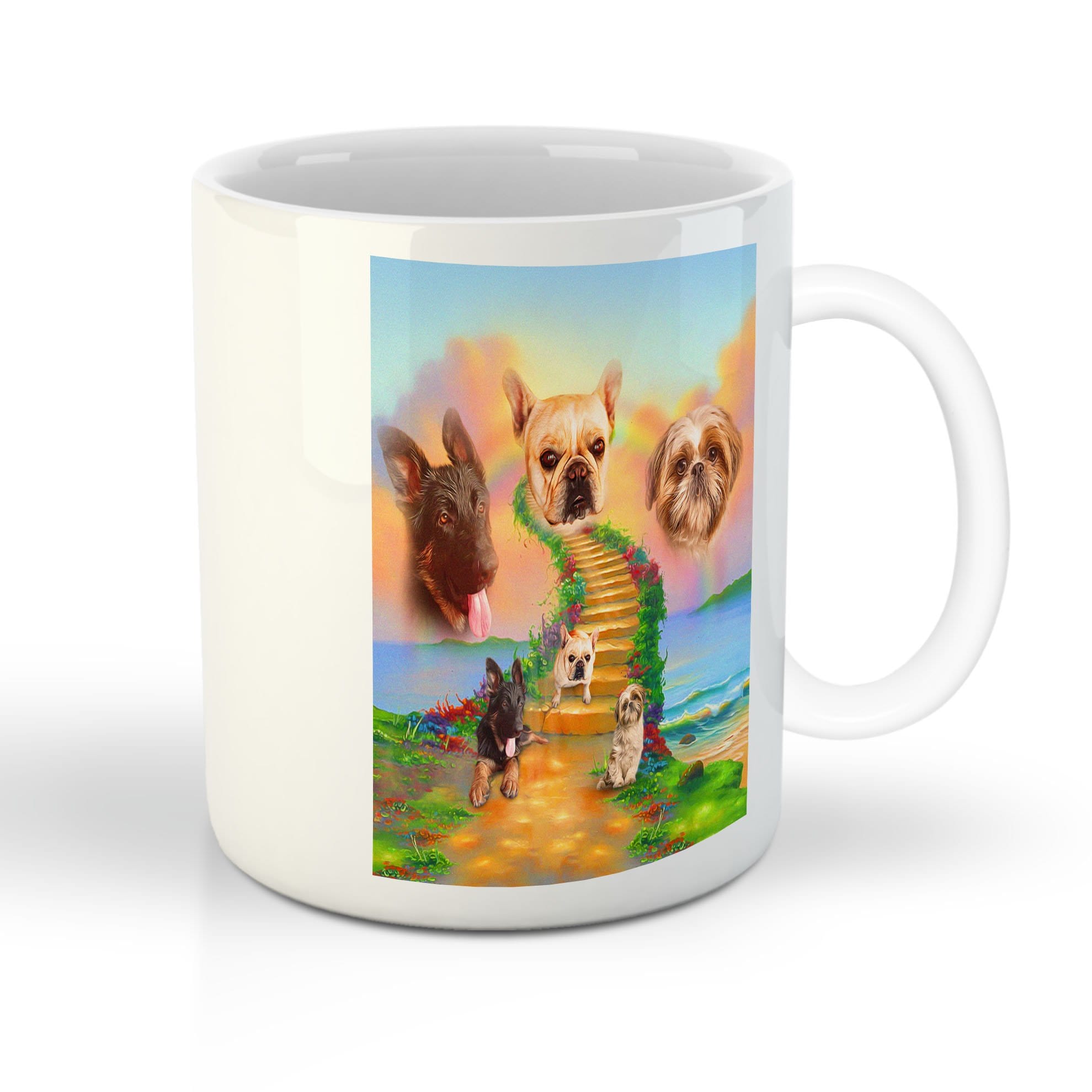 &#39;The Rainbow Bride 3 Pet&#39; Personalized 3 Pet Mug
