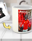 Taza personalizada para mascotas 'Switzerland Doggos Soccer'