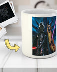 'Darth Woofer & Jedi-Doggo' Personalized 2 Pet Mug