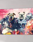 'New England Doggos' Personalized 2 Pet Canvas