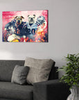 'New England Doggos' Personalized 2 Pet Canvas