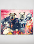 'New England Doggos' Personalized 2 Pet Poster