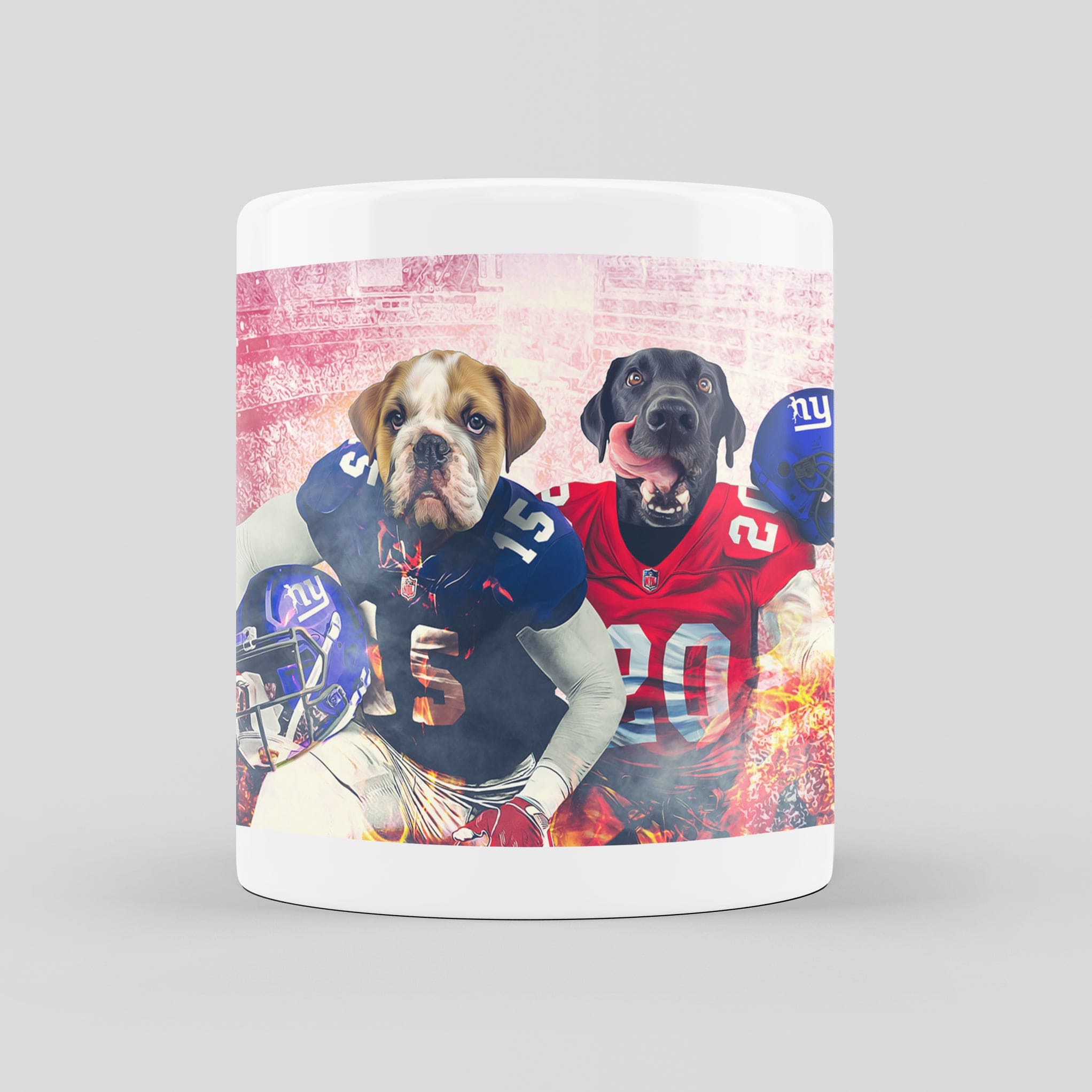 &#39;New York Doggos&#39; Personalized 2 Pet Mug