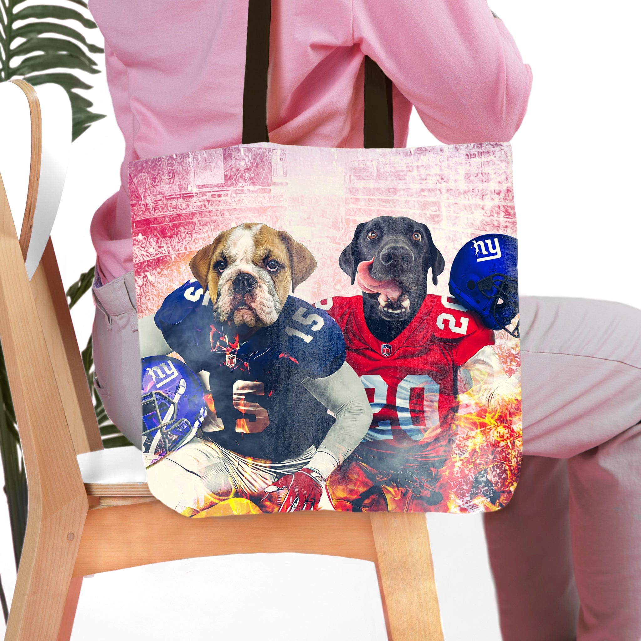 &#39;New York Doggos&#39; Personalized 2 Pet Tote Bag