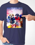 Camiseta personalizada para 2 mascotas 'New York Doggos'