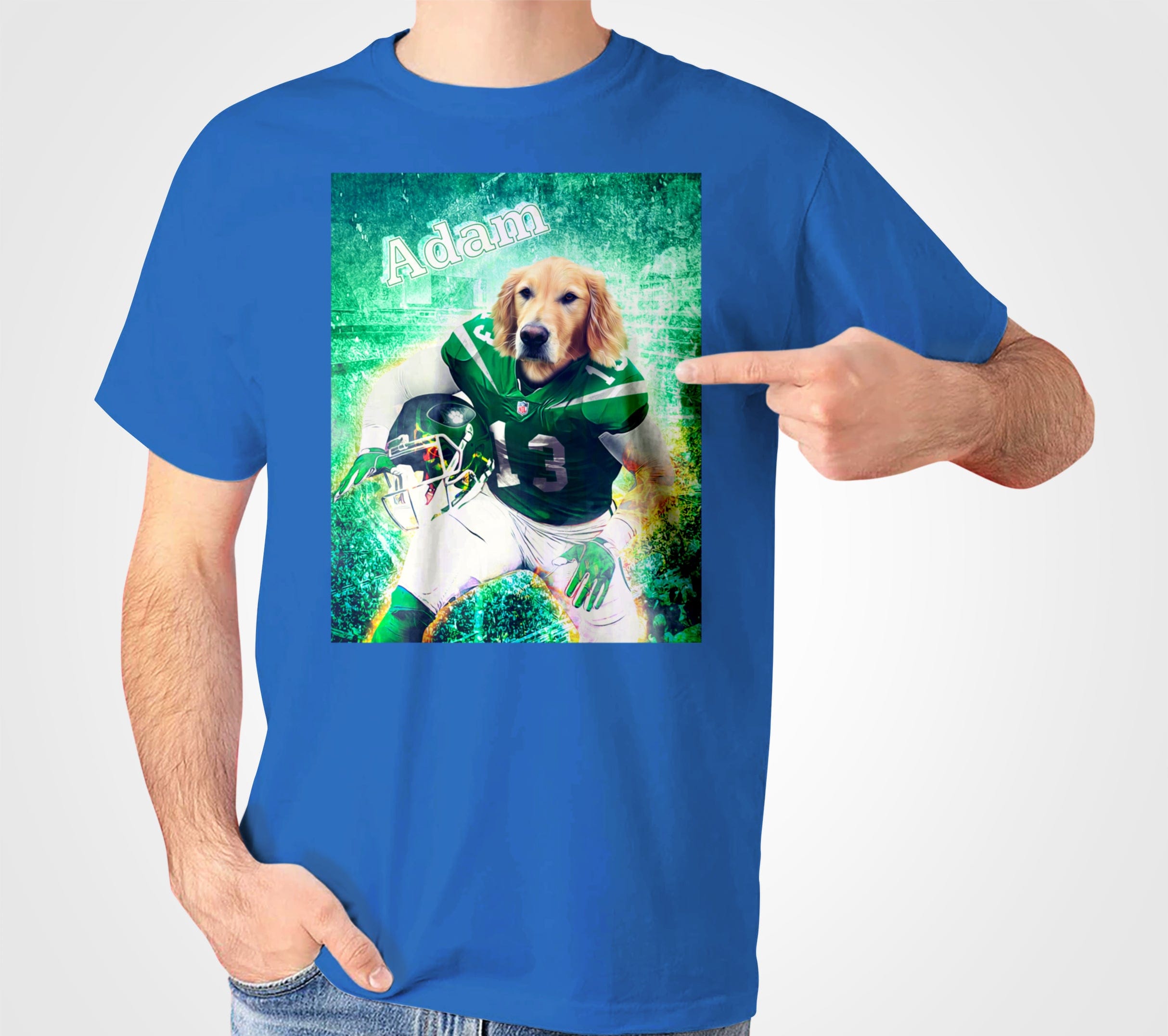 Camiseta personalizada para mascotas &#39;New York Jet-Doggos&#39;