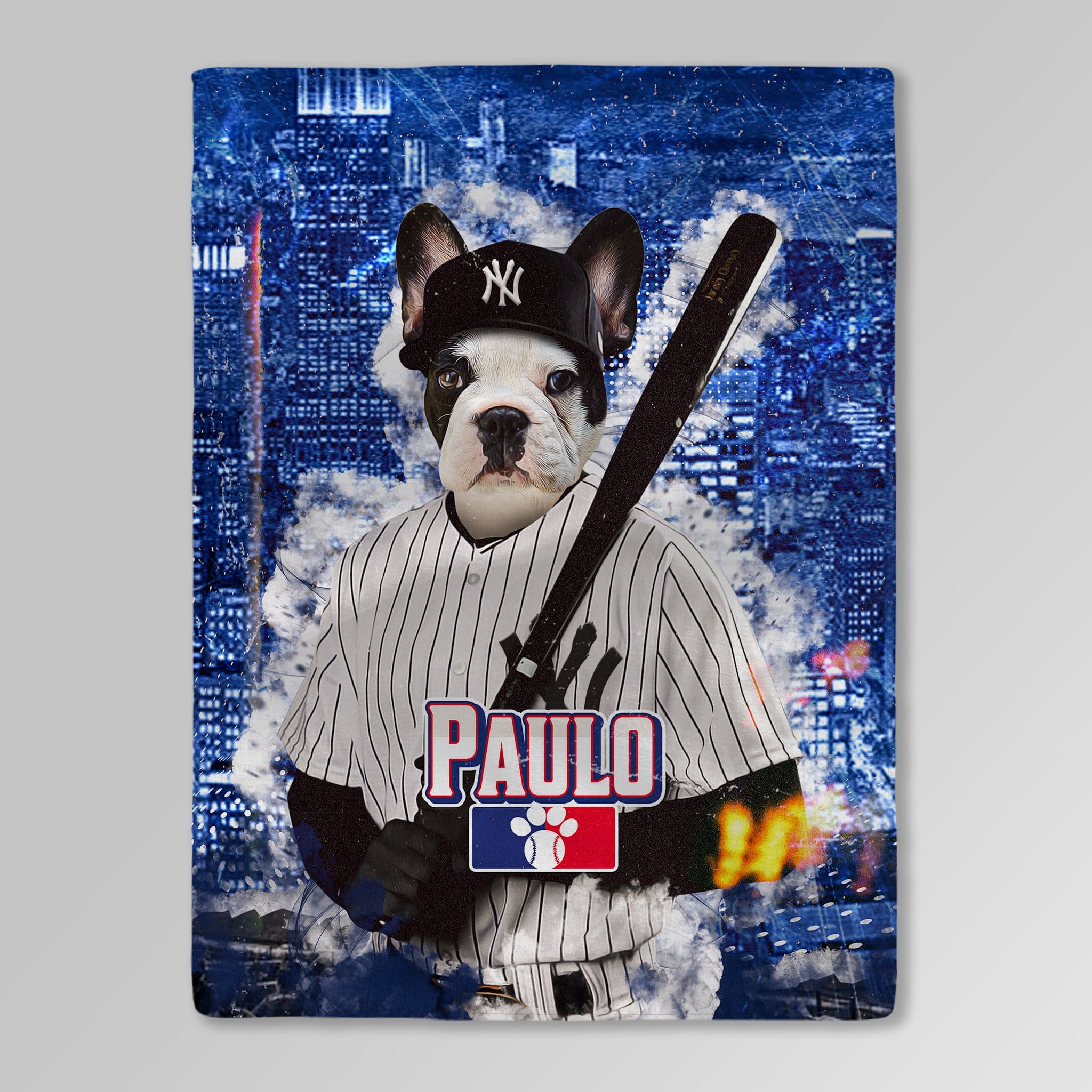 Manta personalizada para mascotas &#39;New York Yankees&#39;