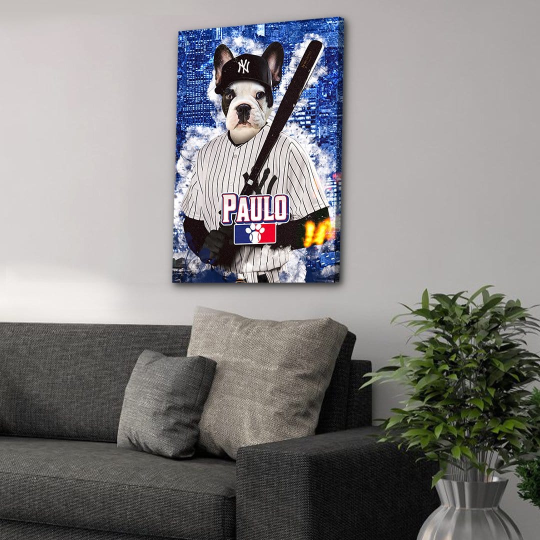 &#39;New York Yankers&#39; Personalized Pet Canvas