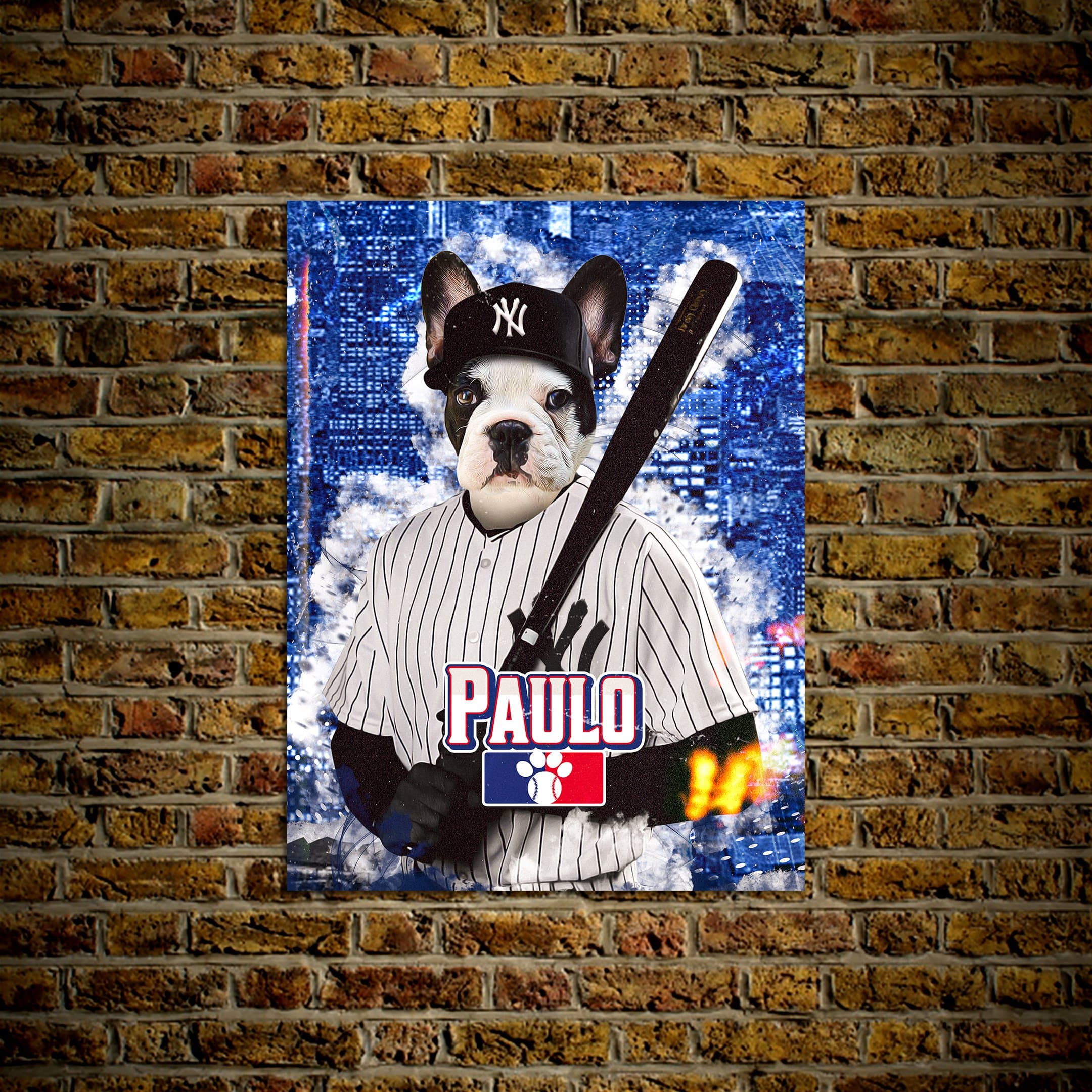 Póster personalizado para mascotas &#39;New York Yankees&#39;