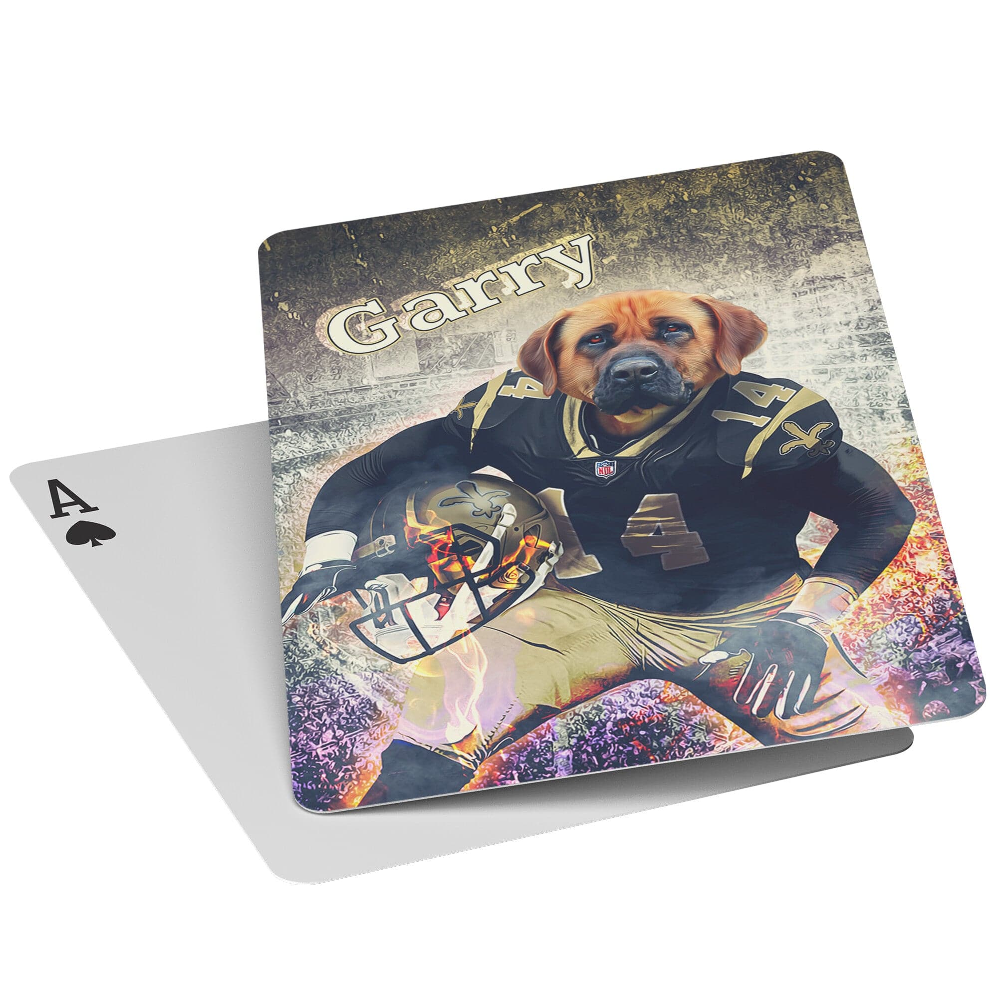 &#39;New Orleans Doggos&#39; Personalized Pet Playing Cards
