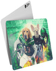 'New York Jet-Doggos' Personalized 2 Pet Playing Cards