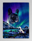 'Majestic Northern Lights' Personalized Pet Blanket