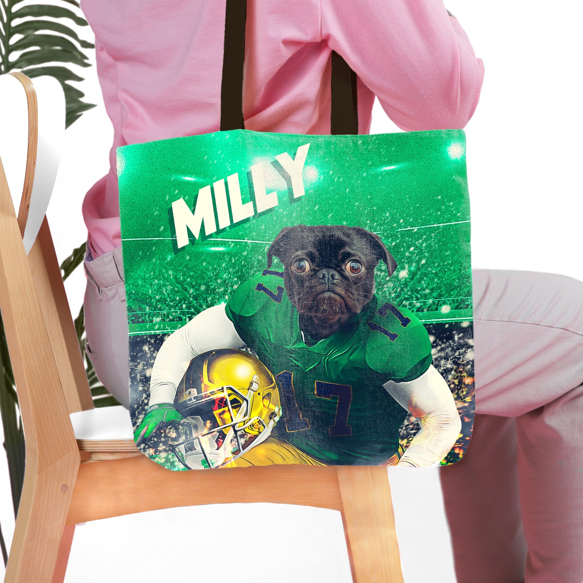&#39;Notre Dame Doggos&#39; Personalized Tote Bag