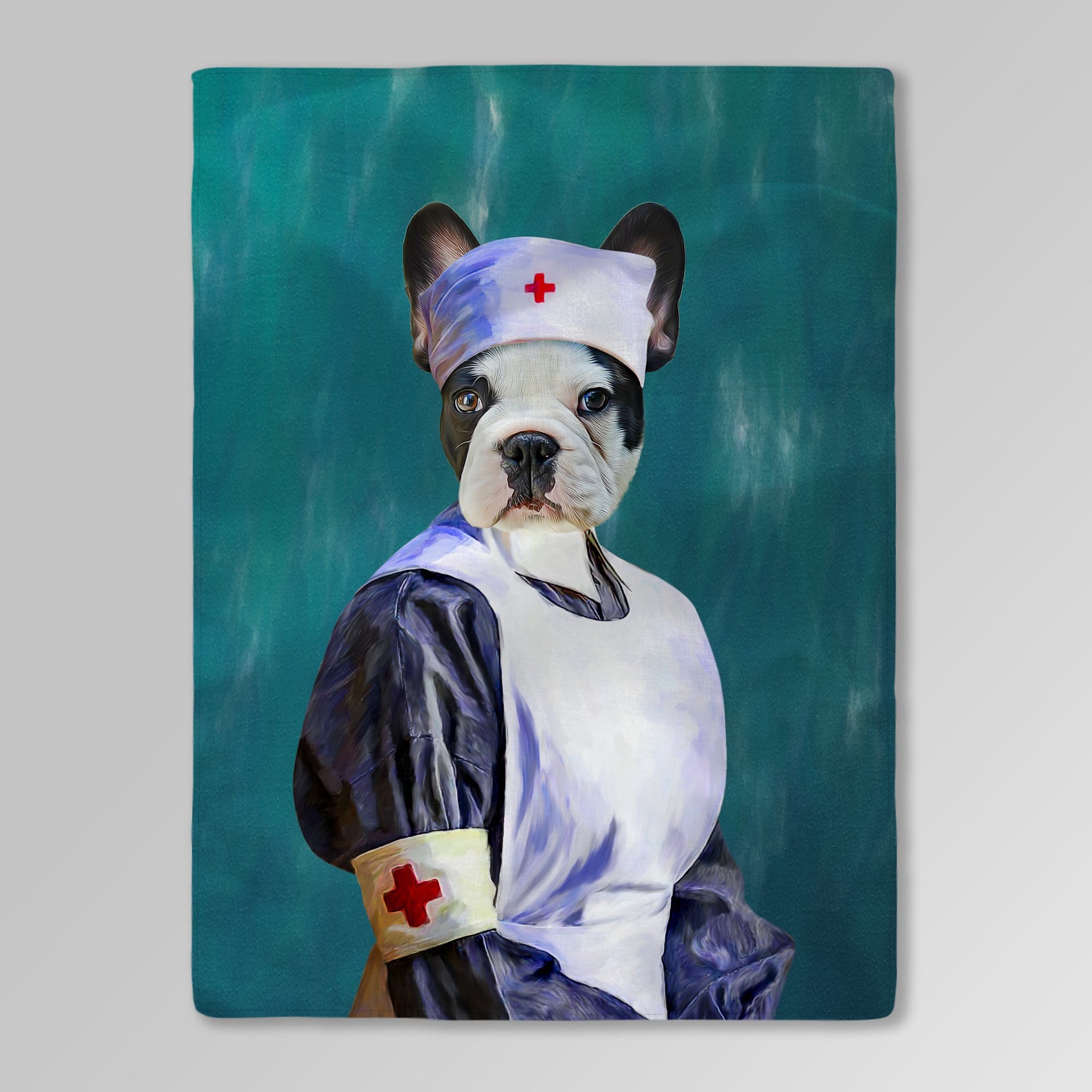Manta personalizada para mascotas &#39;La Enfermera&#39; 