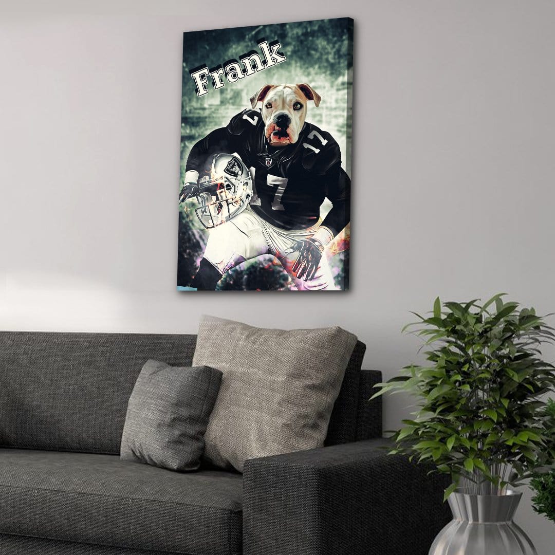 &#39;Oakland Doggos&#39; Personalized Pet Canvas