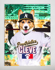 Póster de mascota personalizada 'Oakland Pawthletics'