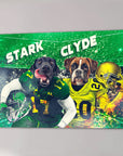 Lienzo personalizado para 2 mascotas 'Oregon Doggos'