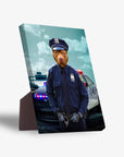 'The Police Officer' Personalized Pet Standing Canvas