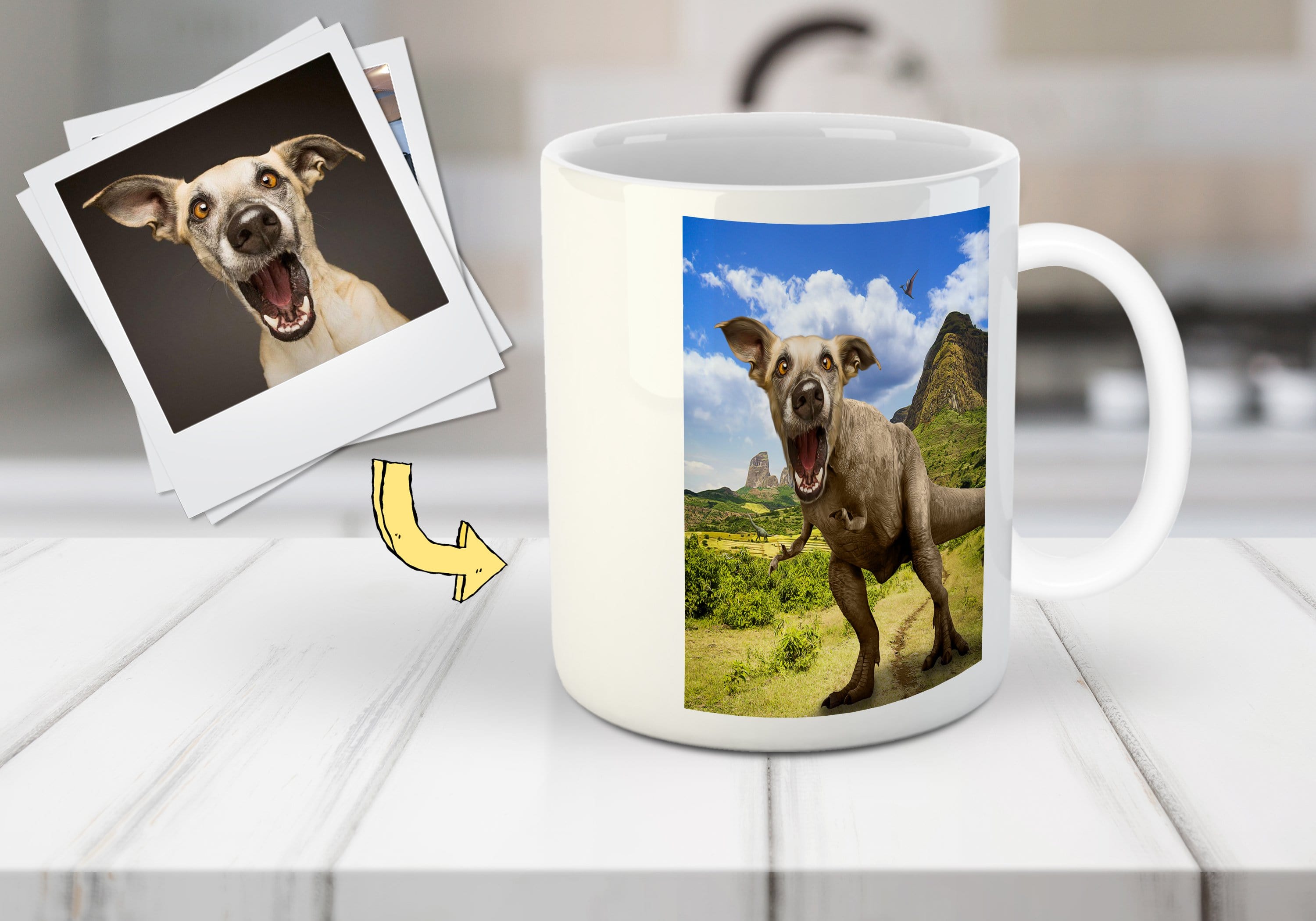 &#39;Pawasaurus Rex&#39; Personalized Pet Mug
