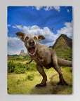 Manta personalizada para mascotas 'Pawasaurus Rex' 