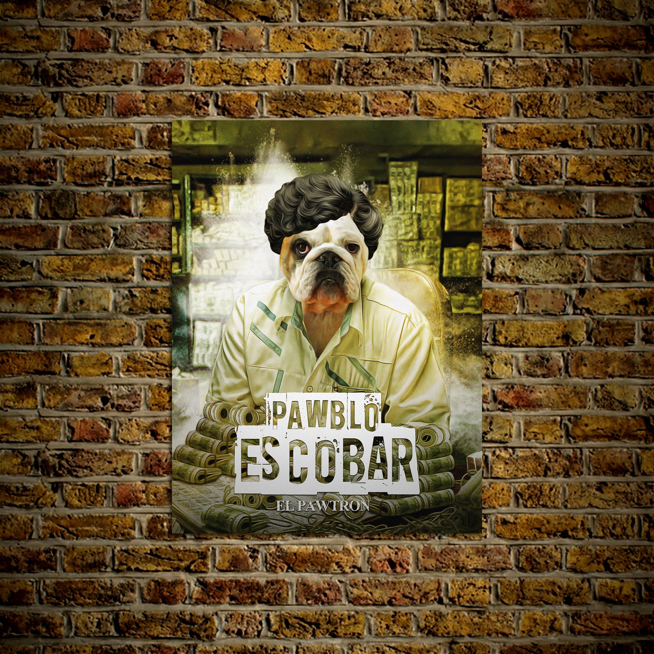 &#39;Pawblo Escobar&#39; Personalized Pet Poster