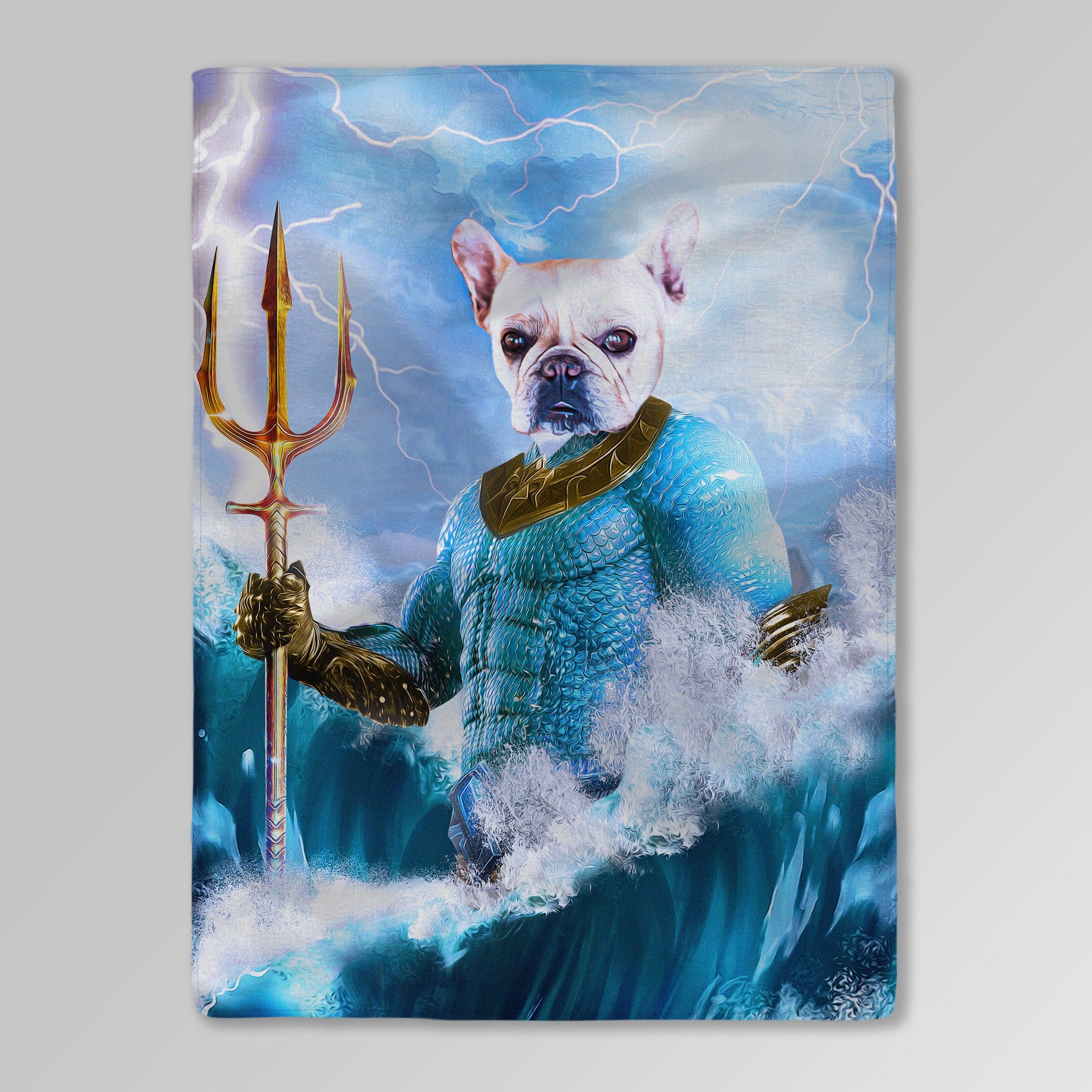 &#39;Pawseidon&#39; Personalized Pet Blanket