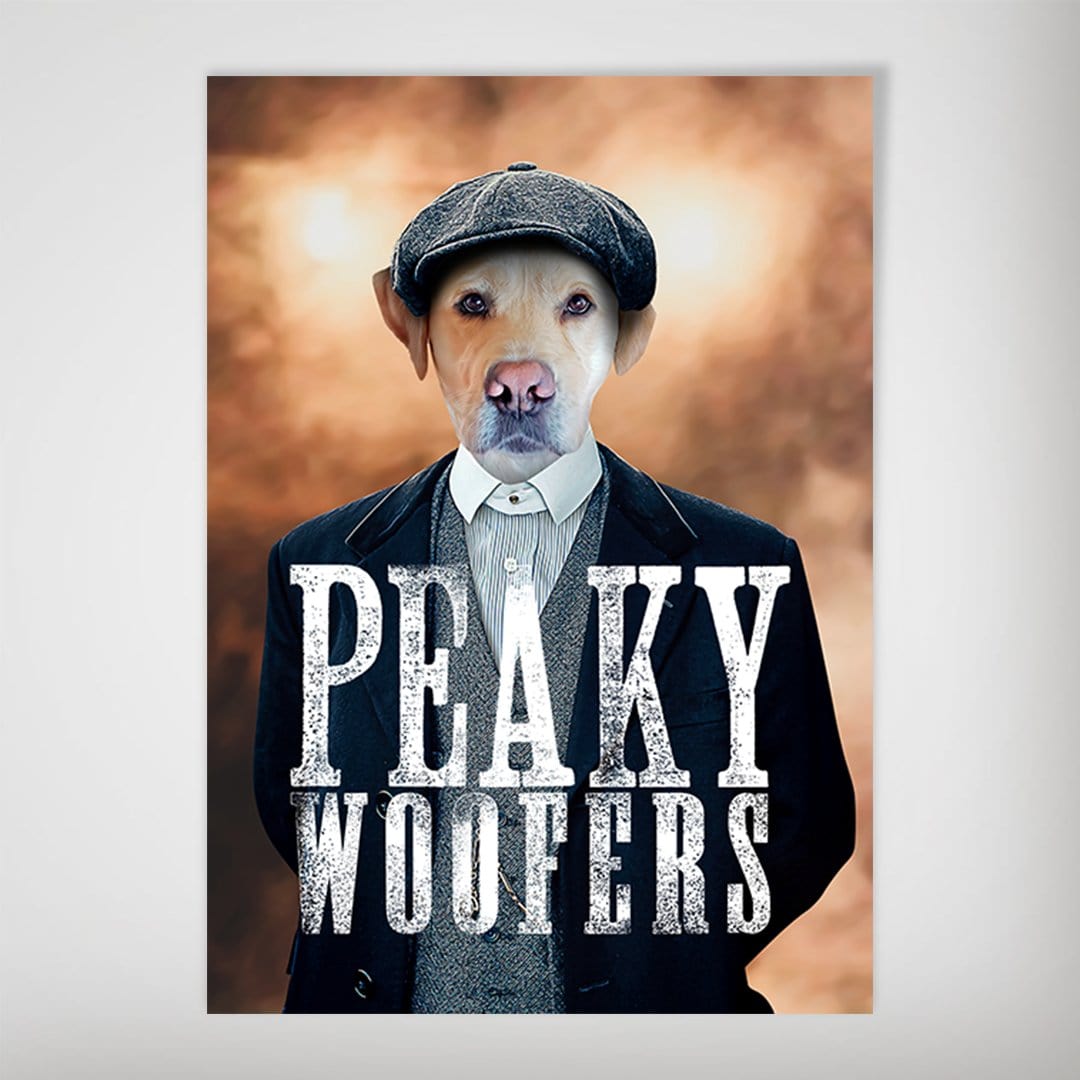 &#39;Peaky Woofers&#39; Personalized Dog Poster