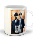 Taza personalizada para 2 mascotas 'Peaky Woofers'