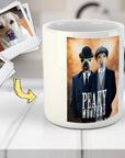 Taza personalizada para 2 mascotas 'Peaky Woofers'