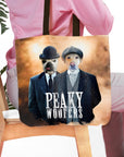 'Peaky Woofers' Personalized 2 Pet Tote Bag