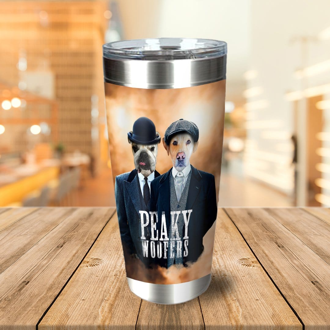 &#39;Peaky Woofers&#39; Personalized 2 Pet Tumbler
